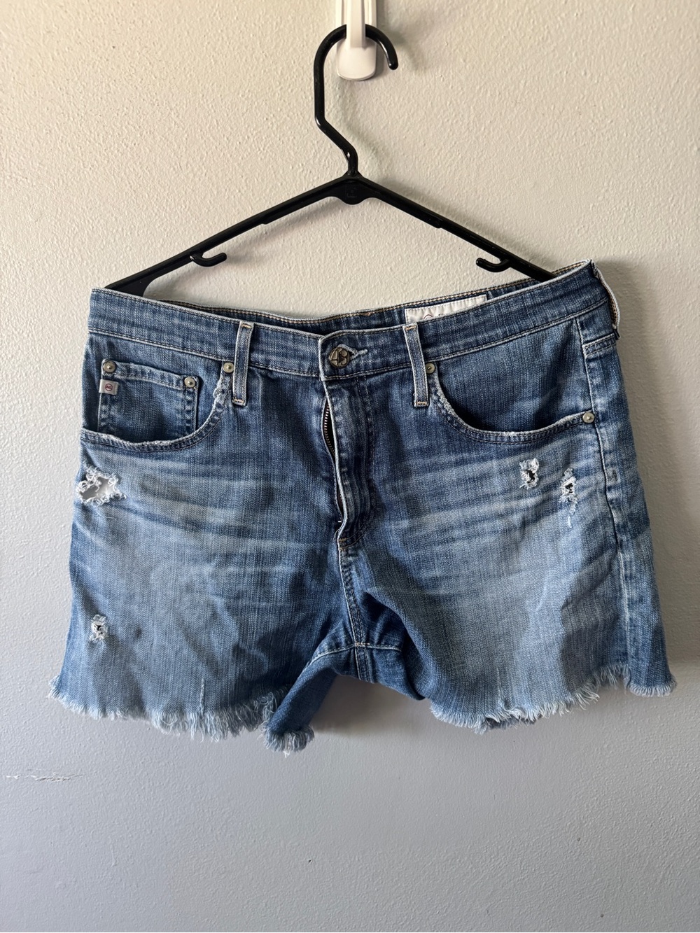 Ag Adriano Goldschmied Hailey Ex-Boyfriend Denim Cutoff Shorts Size 29R